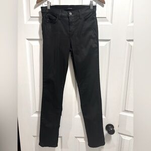 J Brand Mid Rise Rail Black Jeans Lightweight  Stretchy Size 29